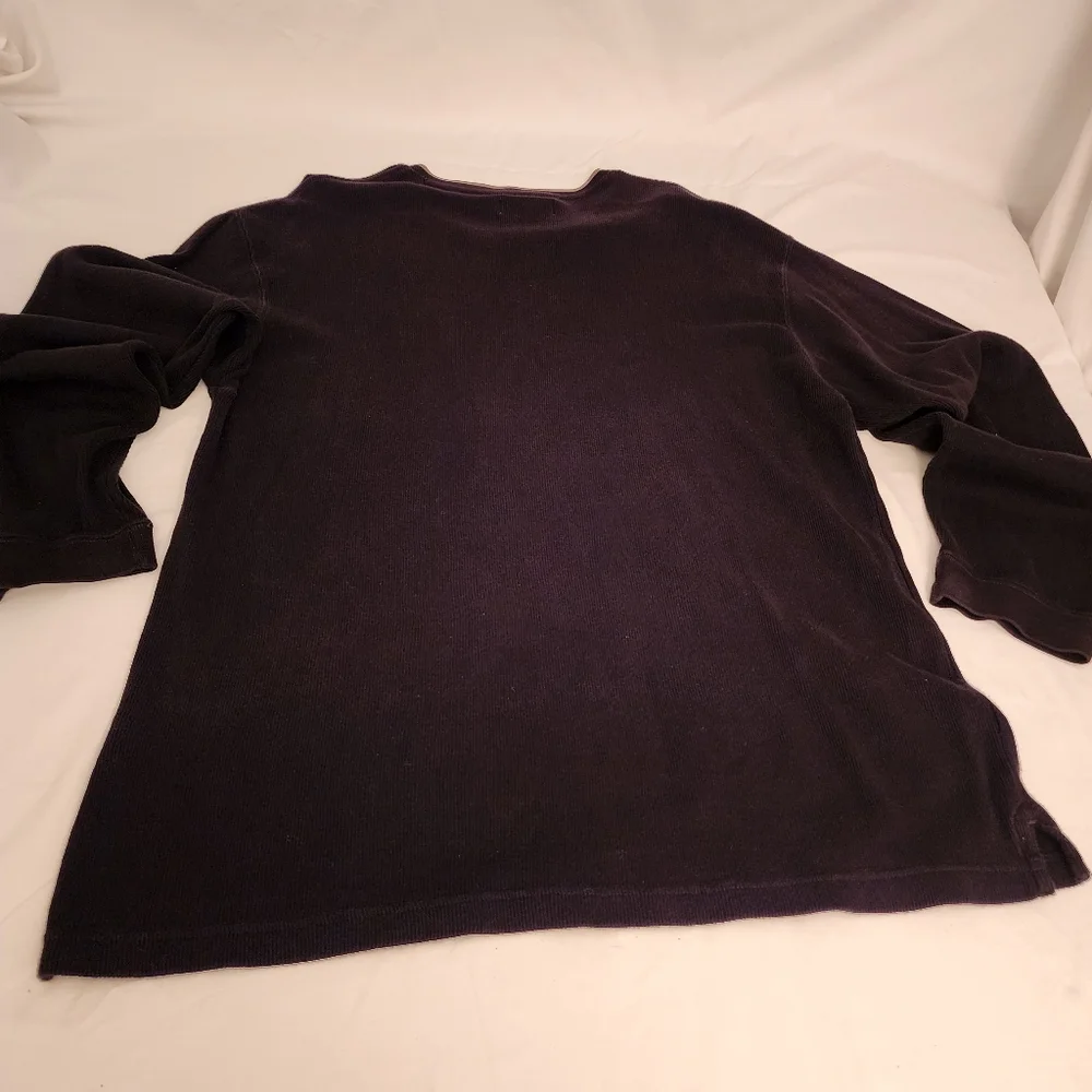 Ralph Lauren‎ Chaps Vintage Black V-Neck Y2K Retro Sweater. Size XXL
